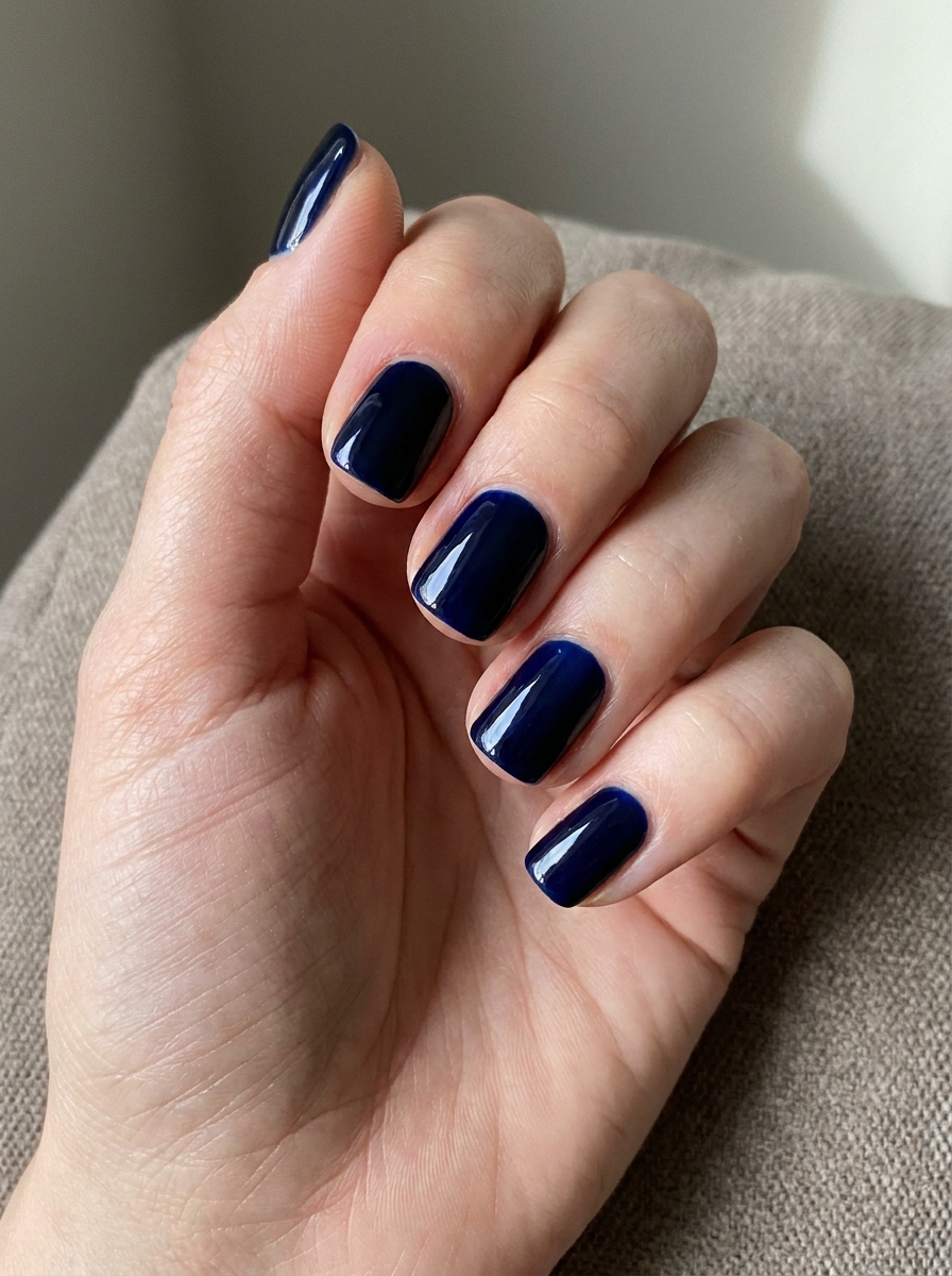 Midnight Blue Nails als Dunkelblaue Nägel Ideen Inspiration 2026